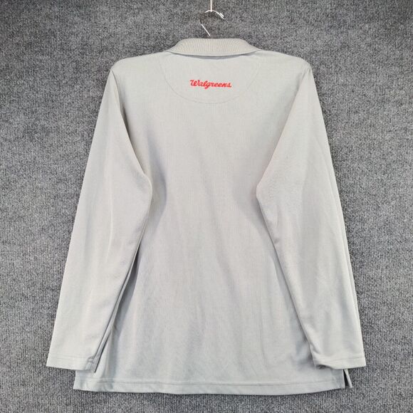 Walgreens High Performance Uniforms Polo Shirt Large Gray 100% Polyester - Picture 6 of 13